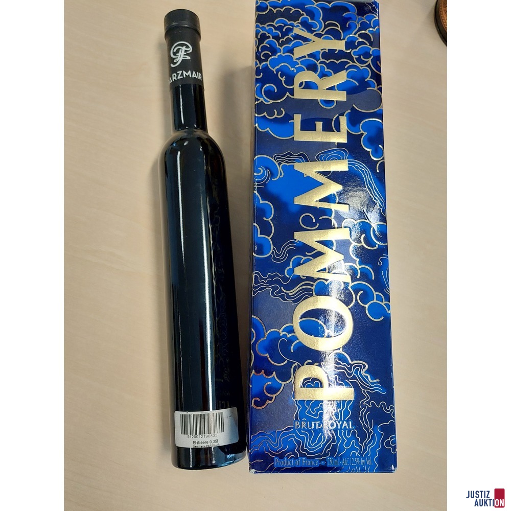 1 Flasche Champagner Pommery Brut Royal u.a.