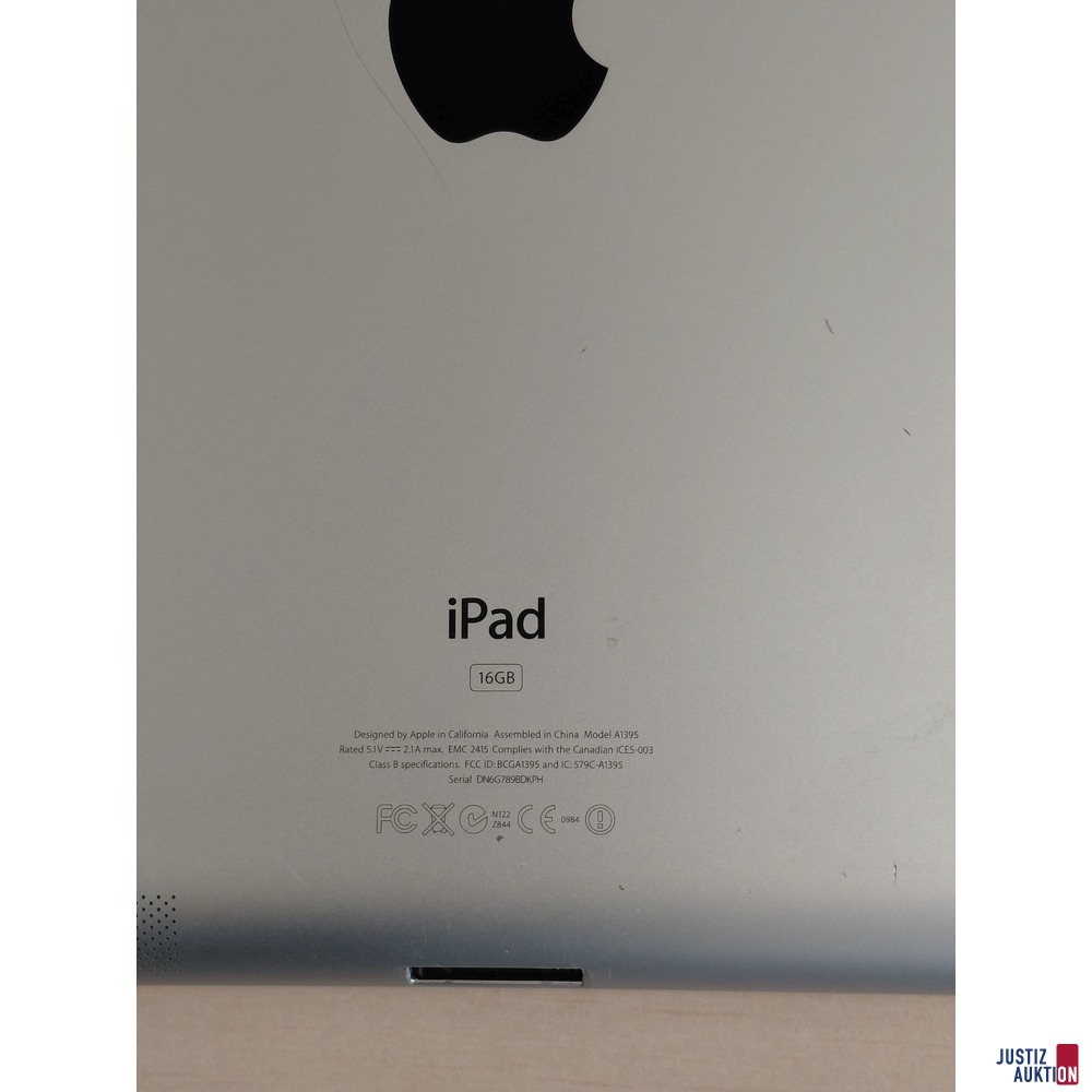 Ipad Apple Model&colon; A1395 16GB u&period;a&period;