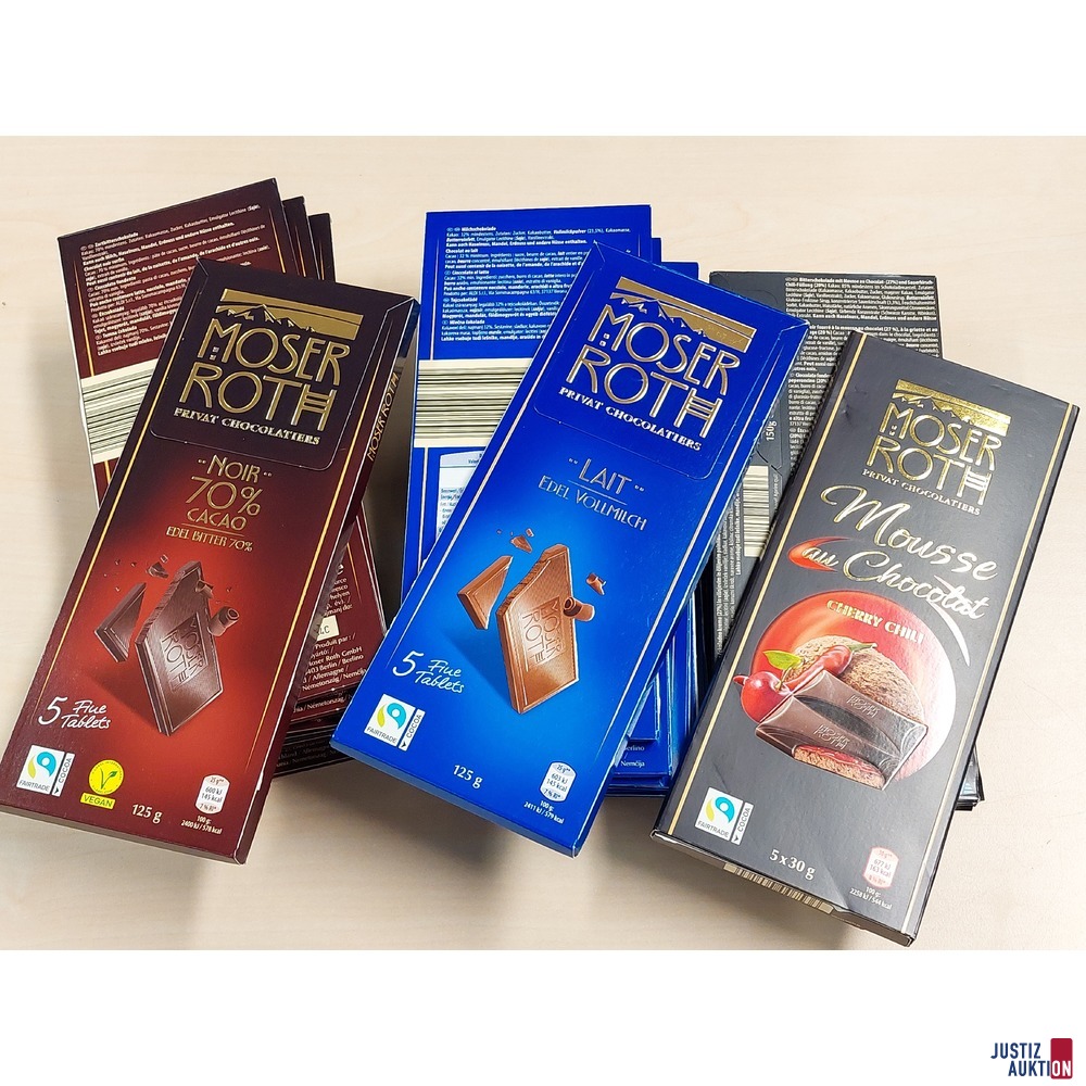 25 x Moser Roth Schokoladen von Hofer/Aldi