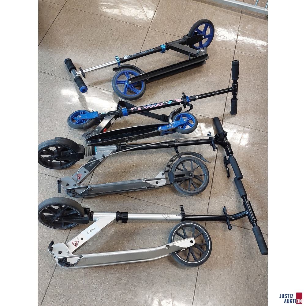 Konvolut an Tretroller der Marke Crane, Muuwmi, Oxelo