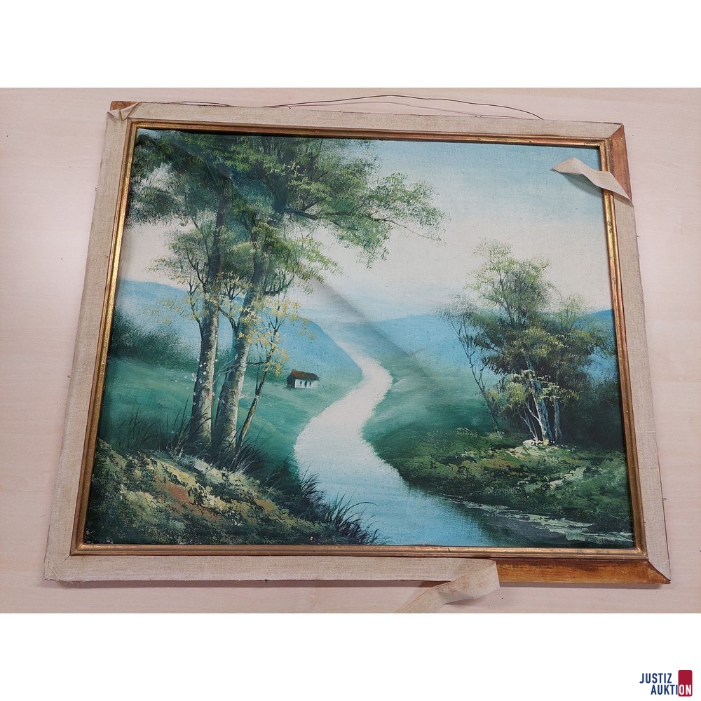 Landschaftsbild - Öl auf Leinwand 49,5 x 60 cm