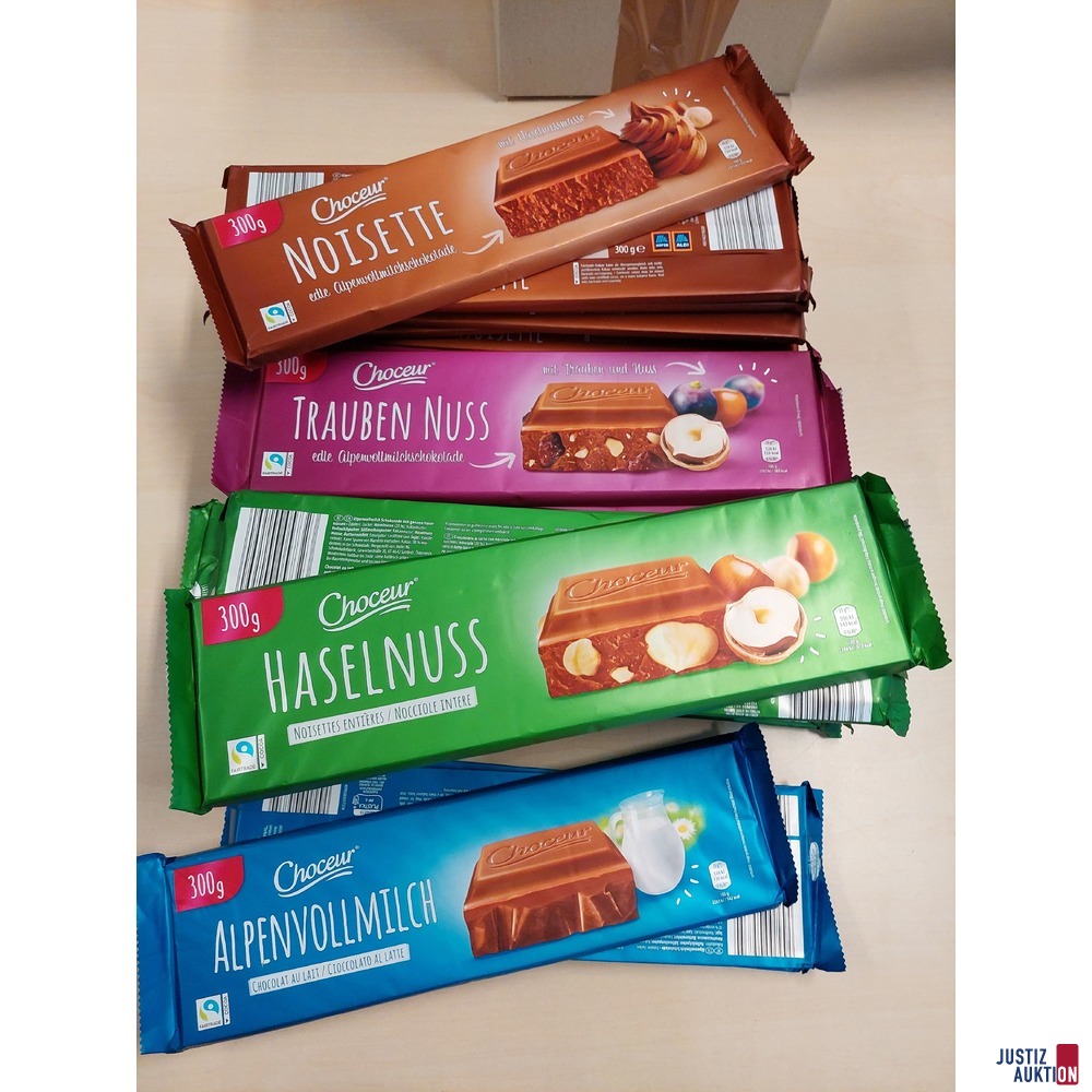 32 x Choceur Schokoladen von Hofer/Aldi je 300g