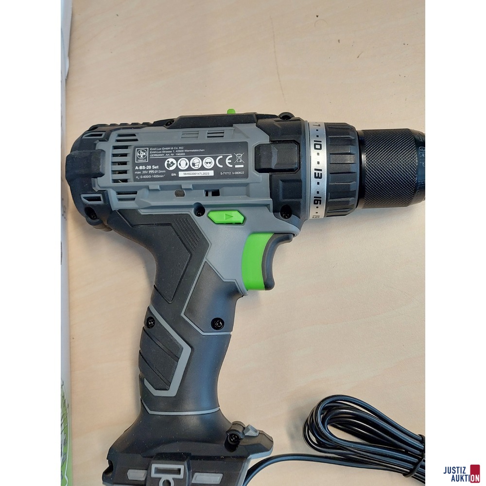 Akku-Bohr-Schrauber-Set der Marke LUX ToolsA-BS-20 Set