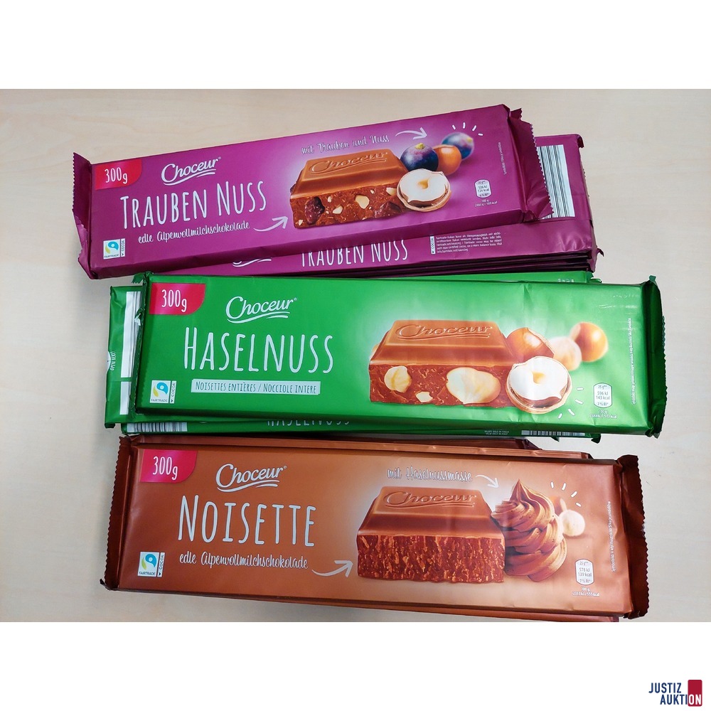 30 x Choceur Schokoladen von Hofer/Aldi je 300g
