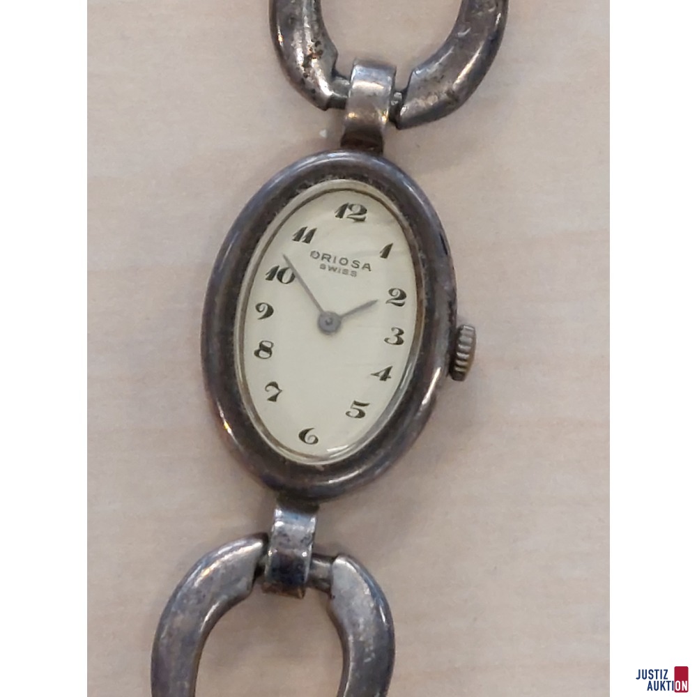Damenarmbanduhr Silber Marke Oriosa