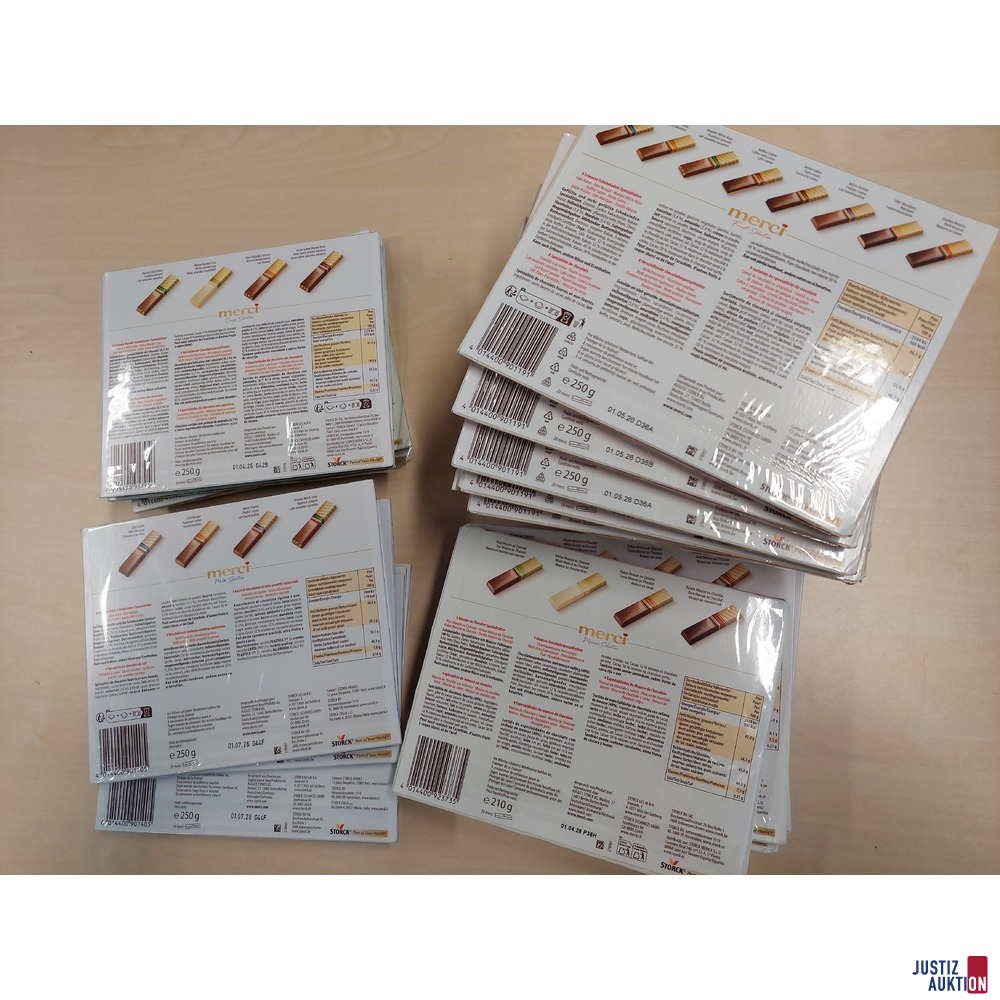 30 x Merci der Marke Storck je 250g