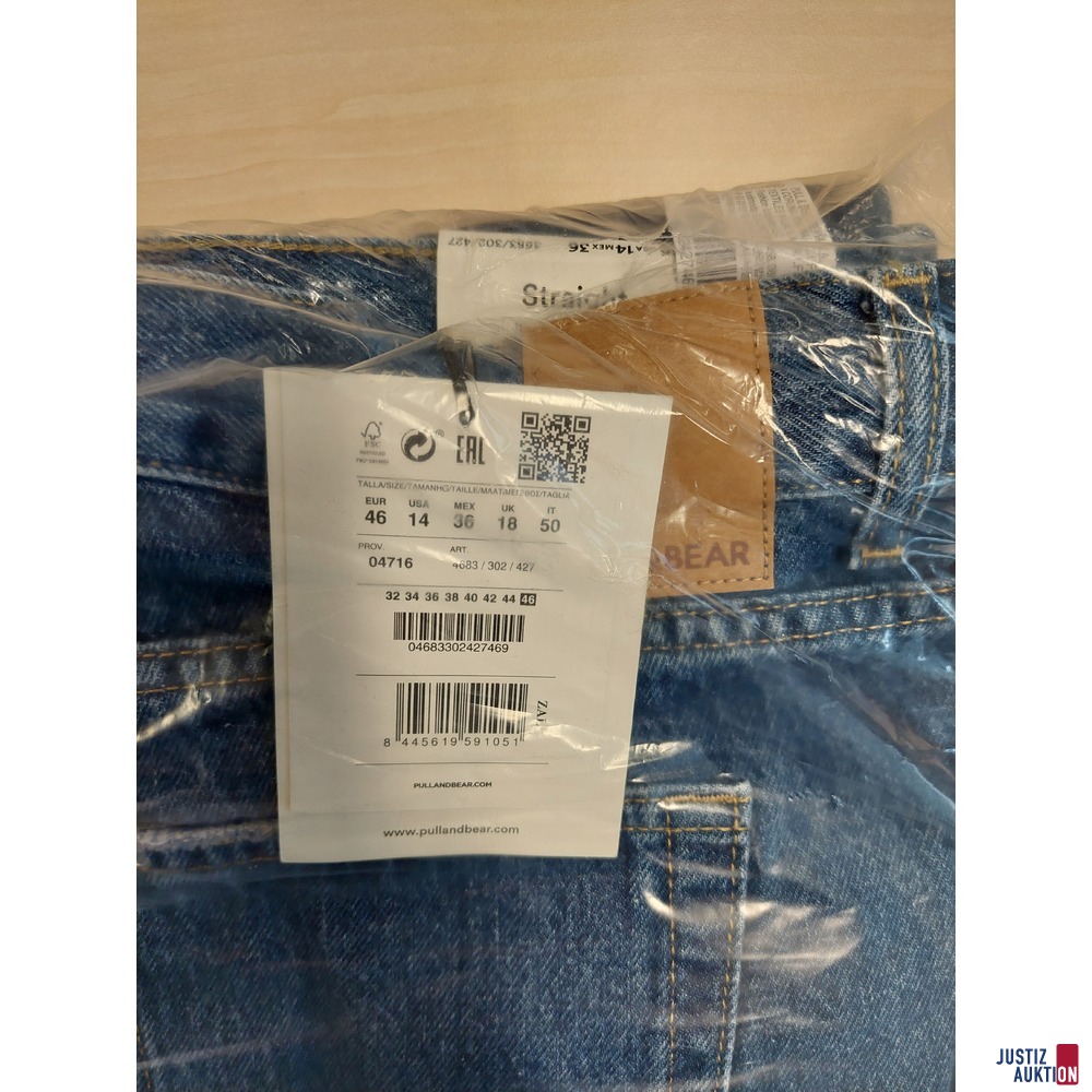 Herrenjeans der Marke Bull&amp;Bear Straight High Rise