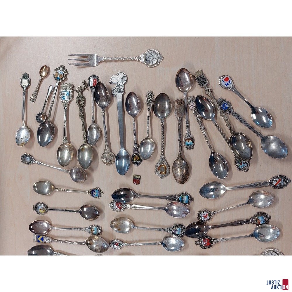 50 Stück Souvenir Wappenlöffel