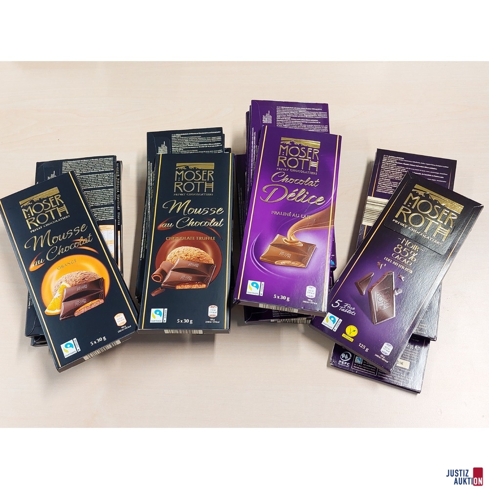21 x Moser Roth Schokoladen von Hofer/Aldi