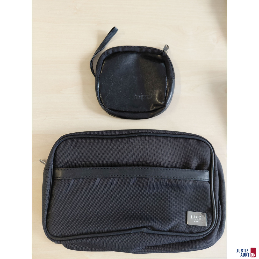 Kosmetiktasche Hugo Boss Parfums und ein kleines T&auml;schchen