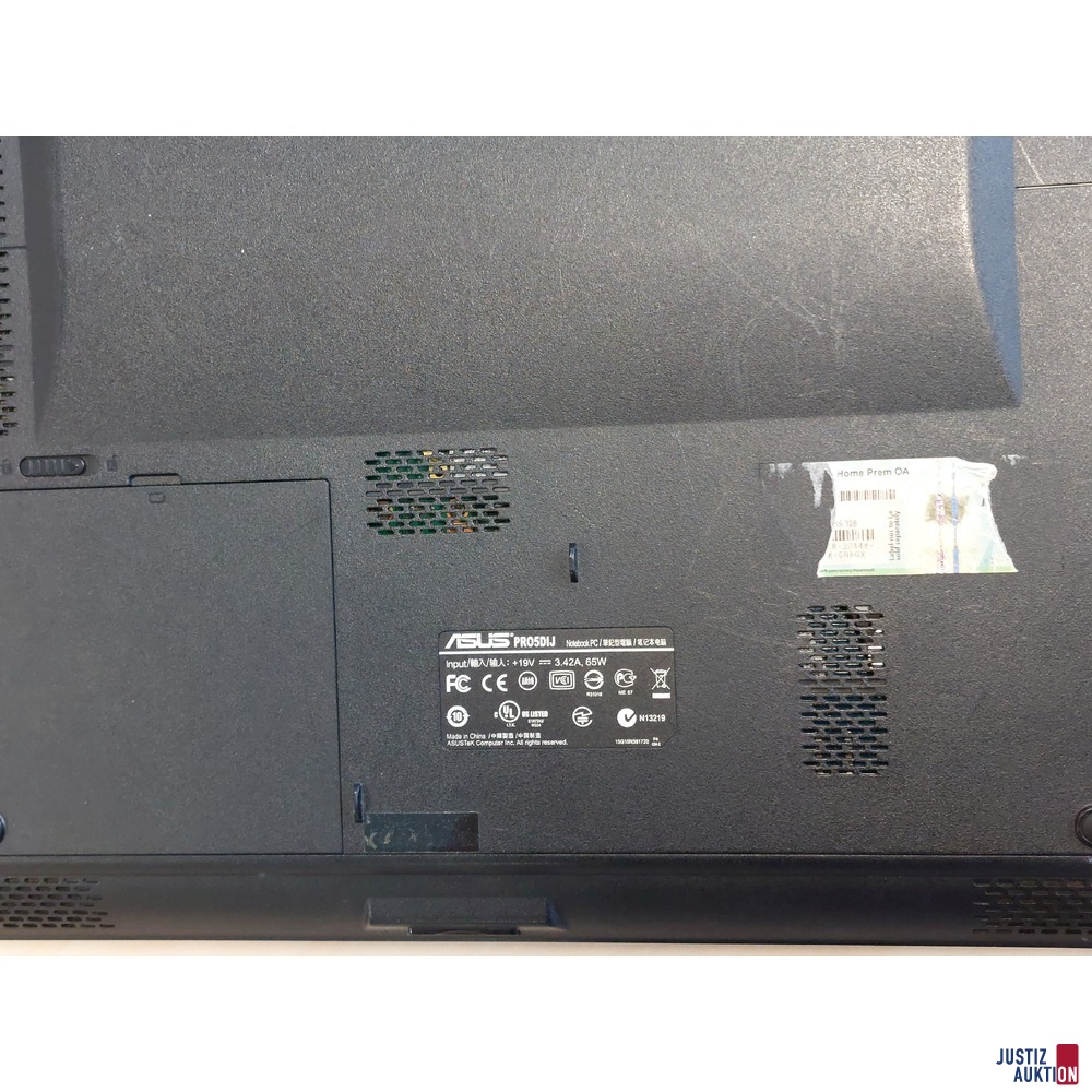 Notebook der Marke ASUS PRO5DI Series