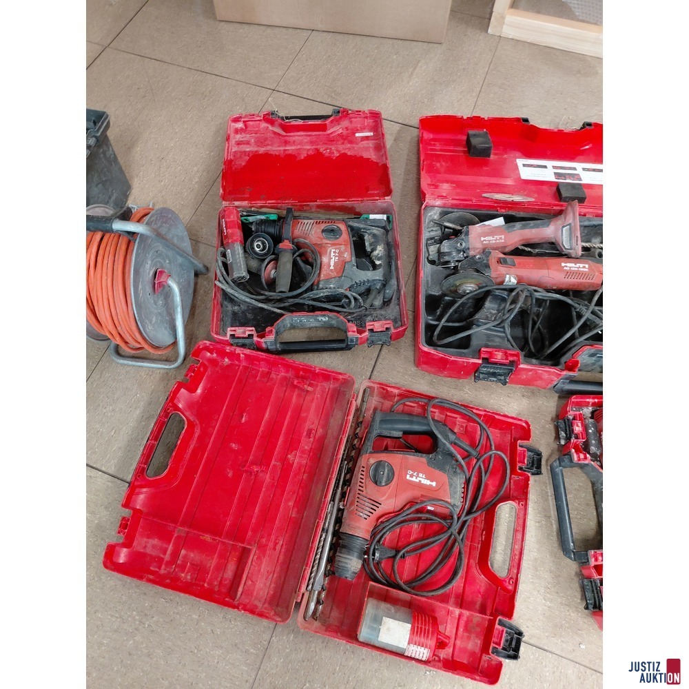 Konvolut an diversen Hilti Maschinen