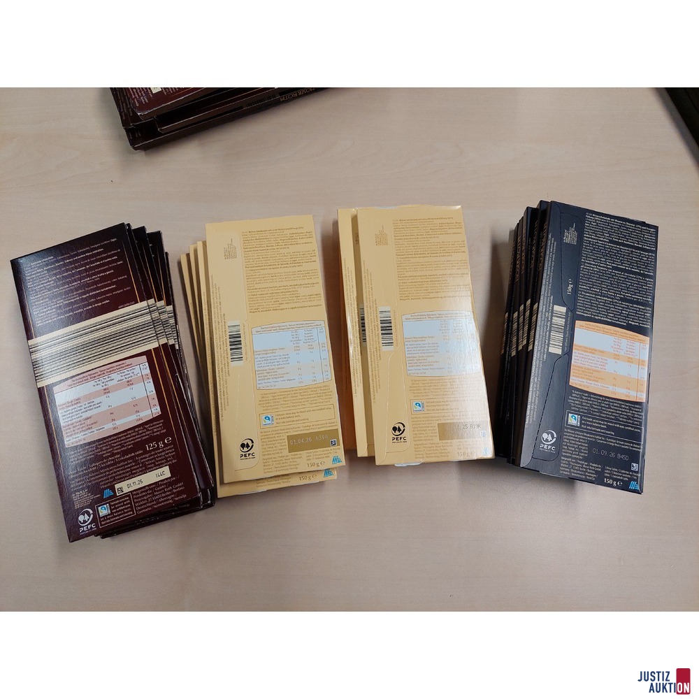 27 x Moser Roth Schokoladen von Hofer/Aldi