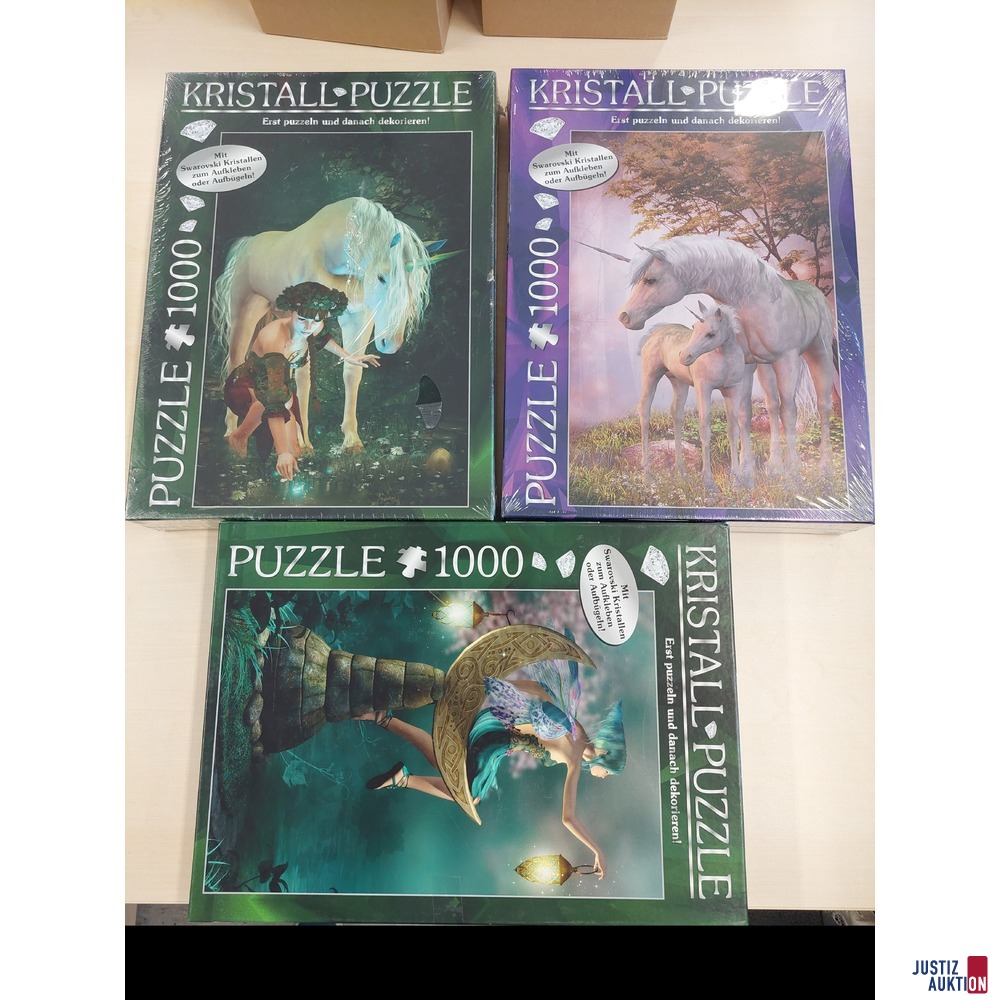 Konvolut an Kristall Puzzles