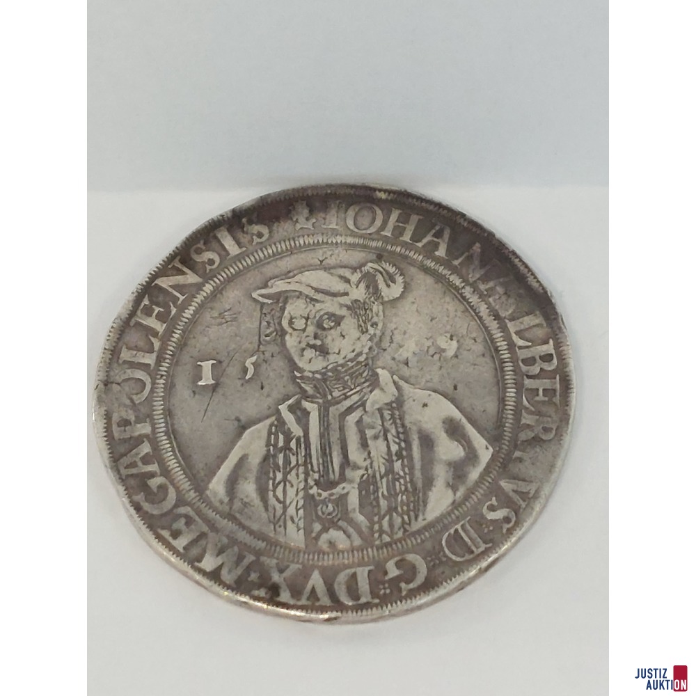 Silbertaler aus Fürstentum Mecklenburg (deutsche Silbermünze)