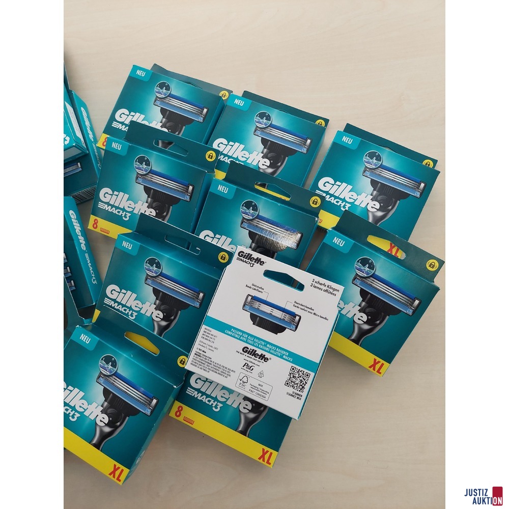 10 8er Packungen Gillette Mach 3 Rasierklingen 4 18er Packungen Gilette Mach 3 Rasierklingen NEU