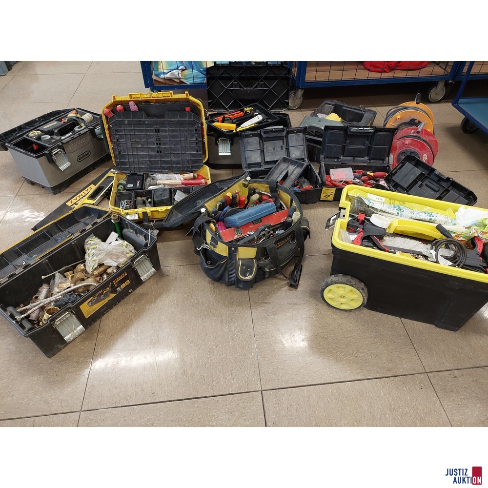 Konvolut an - Werkzeugboxen&comma; Werkzeugtaschen u&period;a&period;