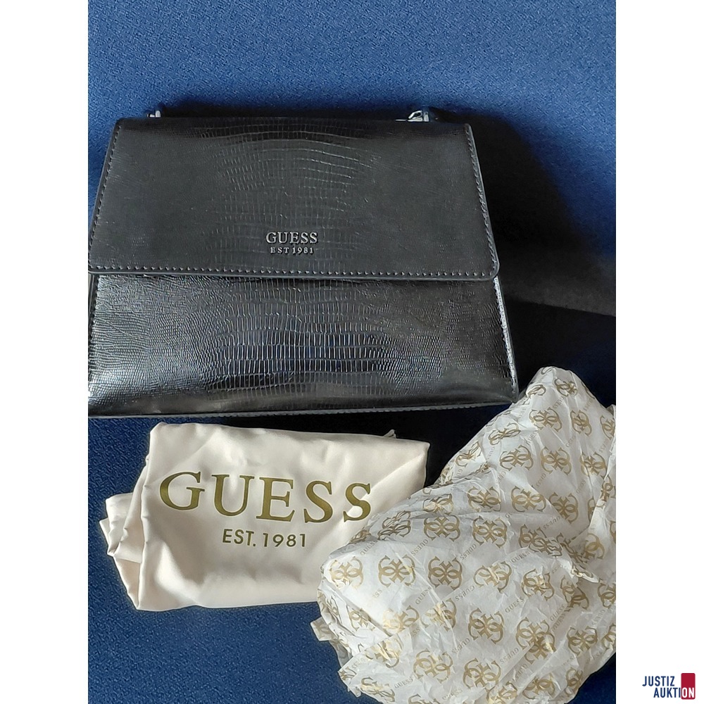 Guess Handtasche Krokopr&auml;gung