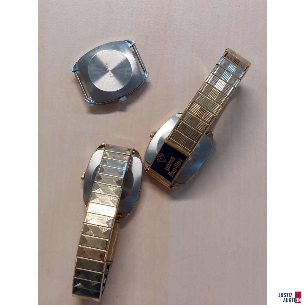 Konvolut bestehend aus 3 Herrenarmbanduhren
