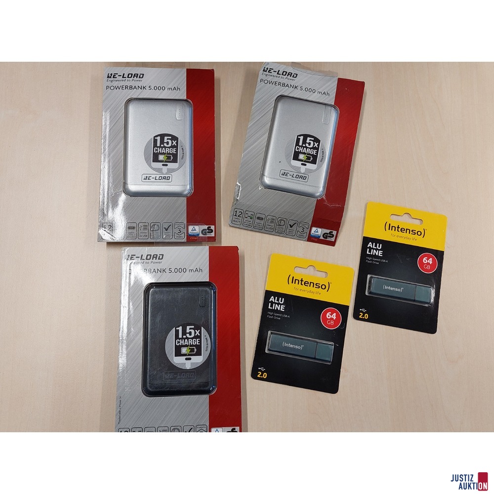 2 USB-Sticks der Marke ALU LINE Intenso 64 GB u&period;a&period;