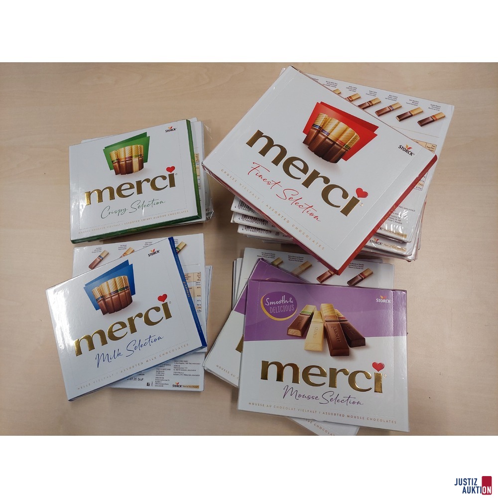 30 x Merci der Marke Storck je 250g