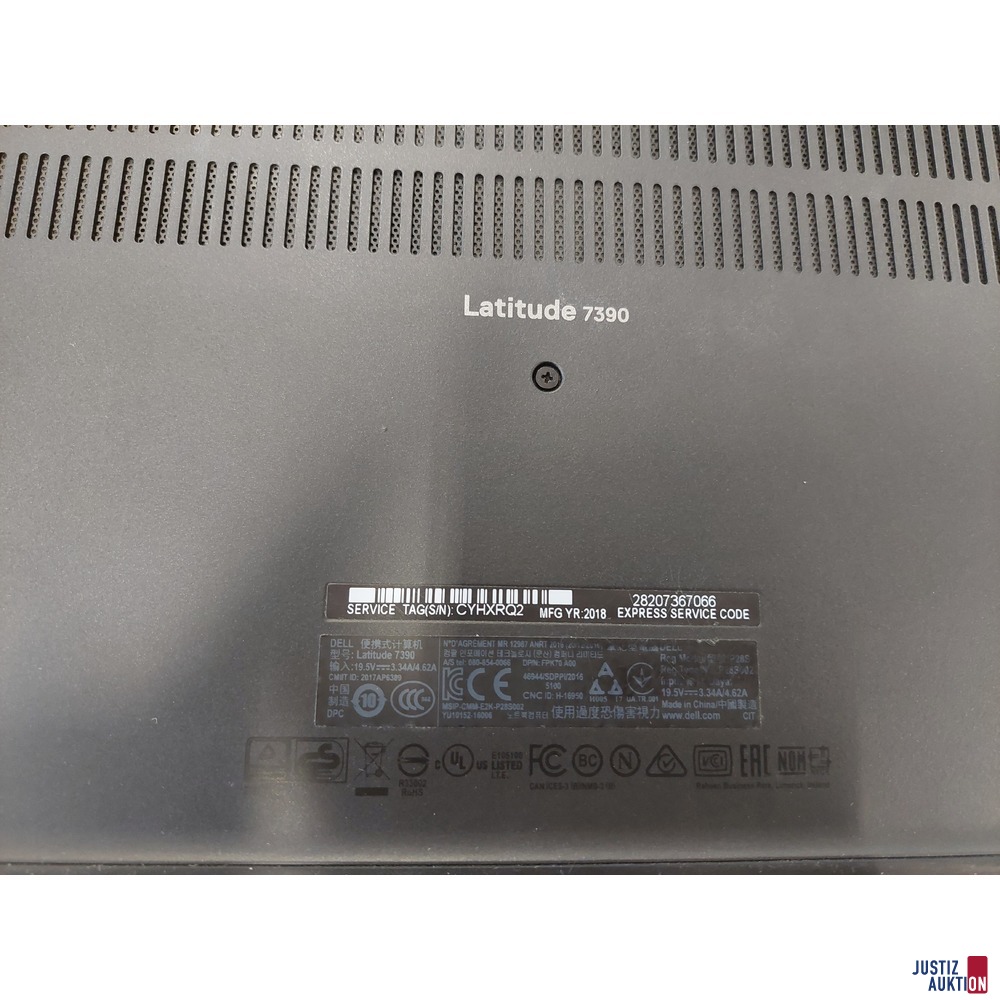 Notebook der Marke Dell Latitude 7390 - S&sol;N&colon; CYHYRQ2 - 13&comma;3 Zoll