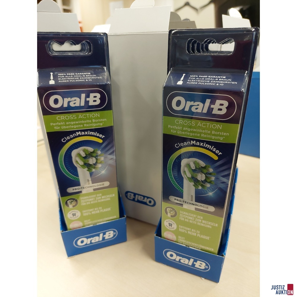24 Packungen Zahnbürstenaufsätze der Marke Oral-B