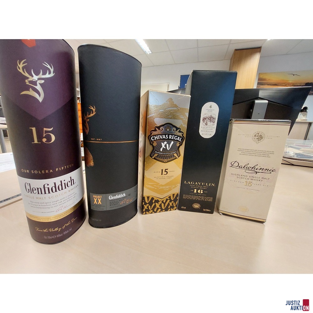 Konvolut bestehend aus diversen Whiskys