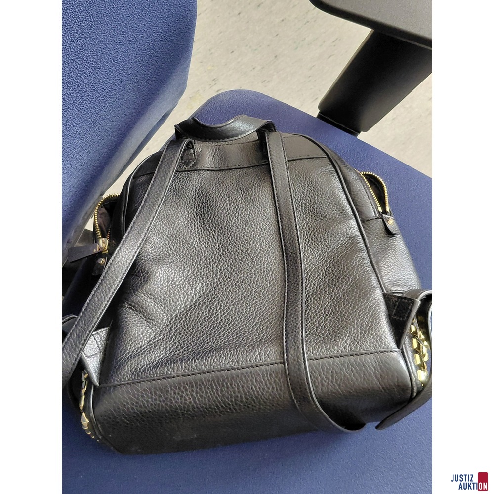 Michael Kors Rhea Backback Lederrucksack schwarz