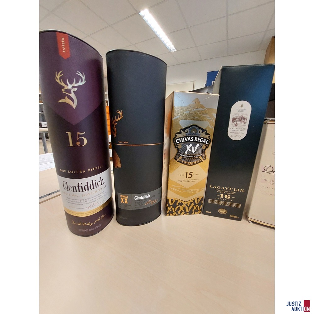 Konvolut bestehend aus diversen Whiskys