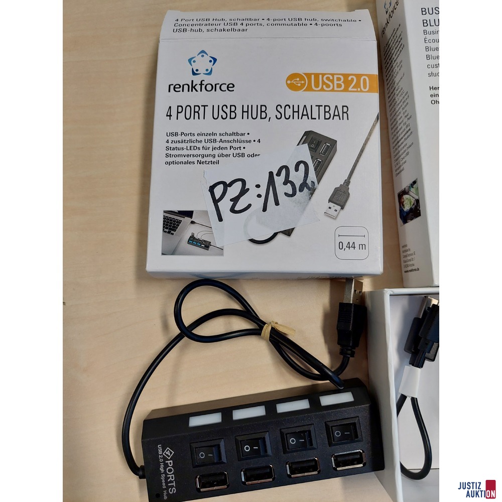 4 Port USB HUB der Marke renkforce u.a.
