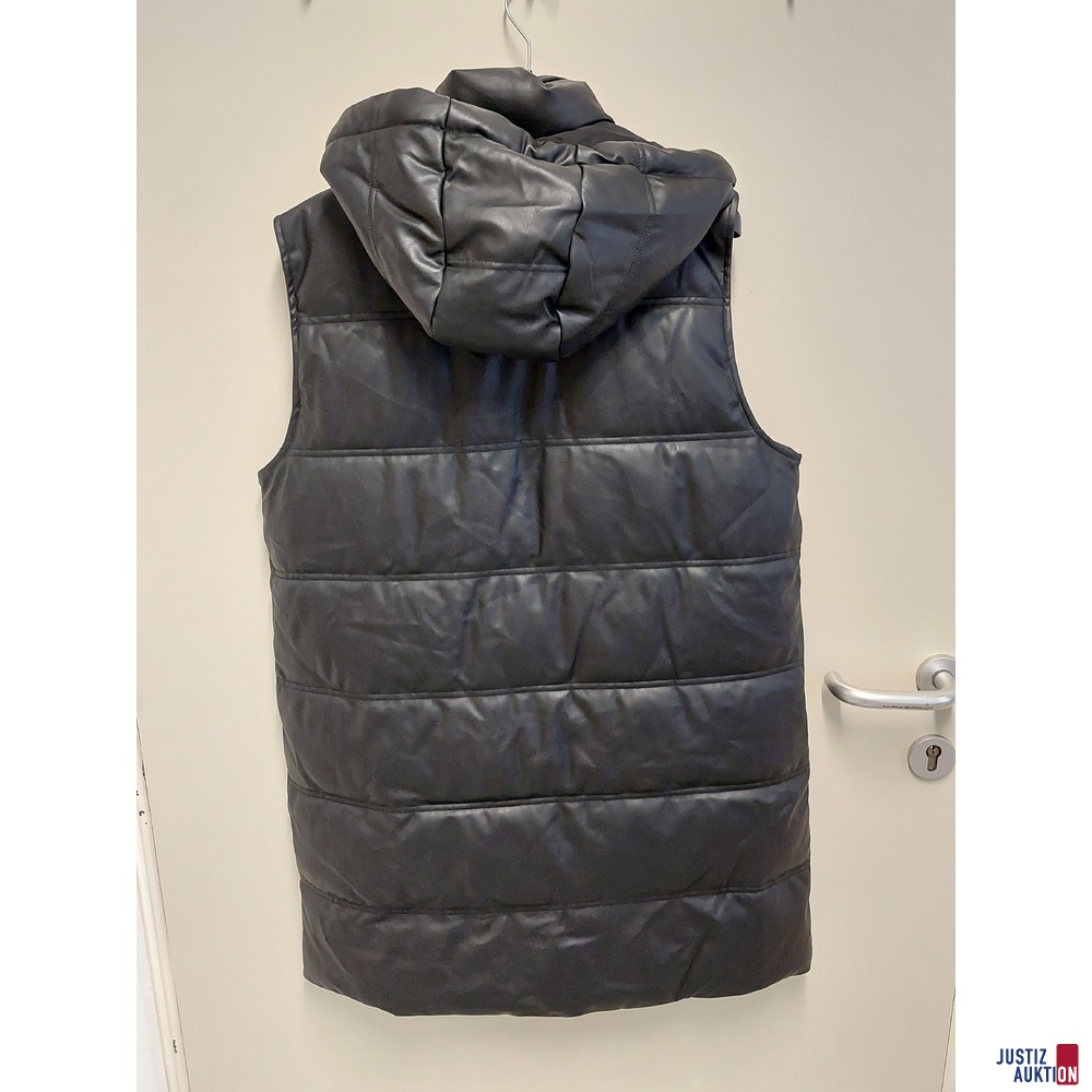 Kunstleder Damengilet mit Kapuze der Marke ZARA Gr. L NEU
