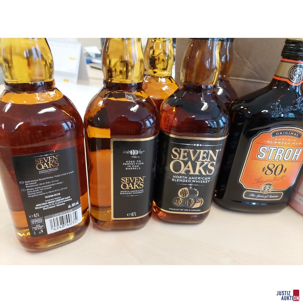 5 Flaschen North American Blendes Whiskey u&period;a&period;