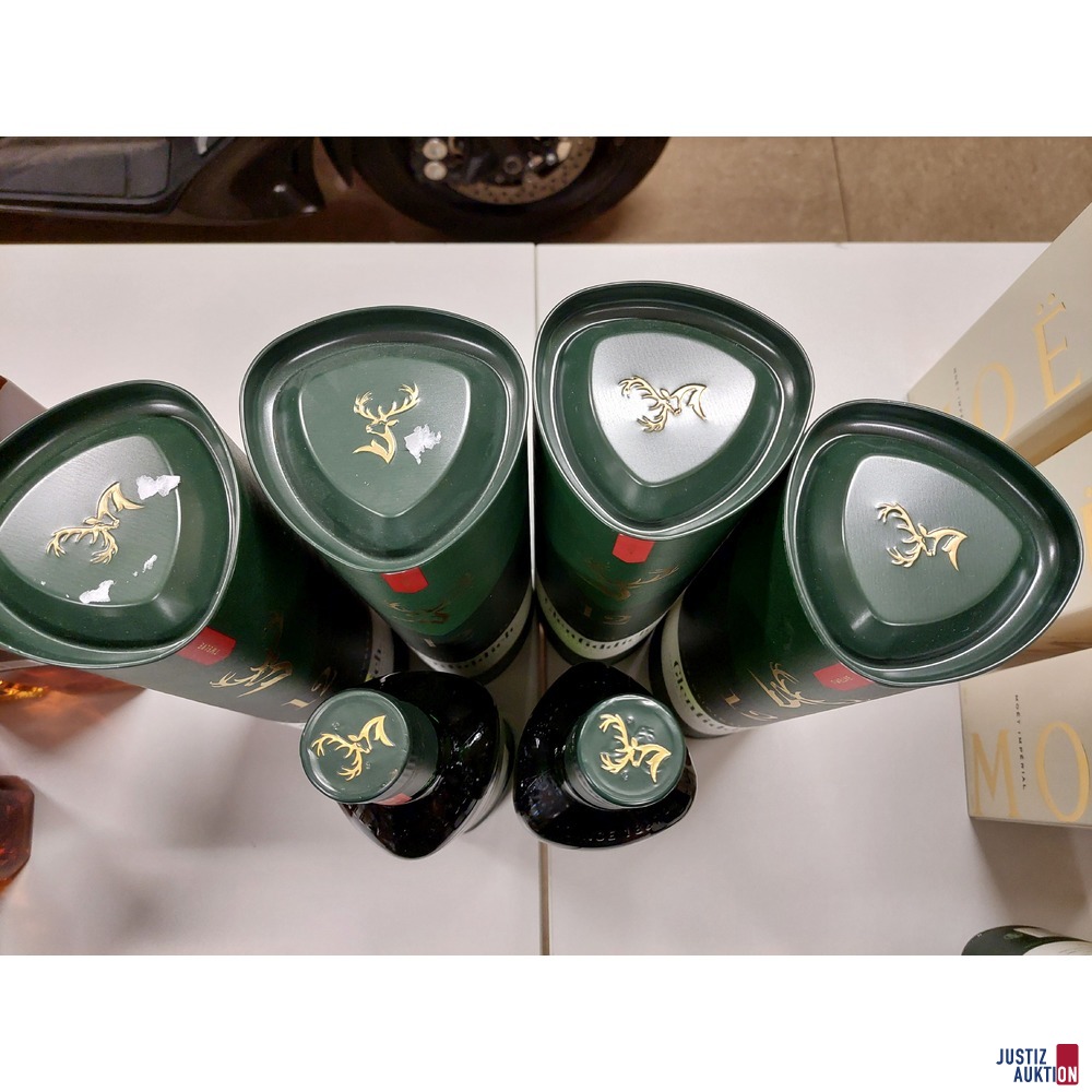 6 Flaschen Glenfiddich Single Malt Scotch Whisky