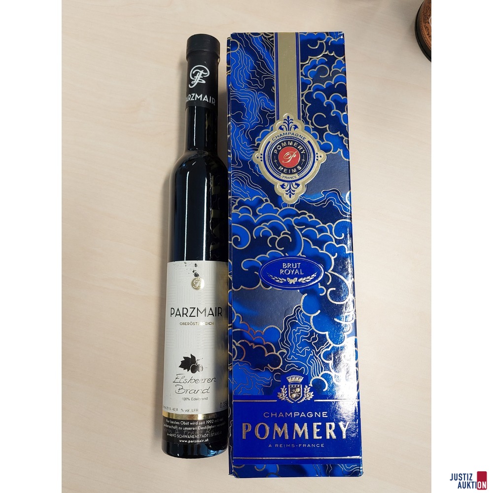 1 Flasche Champagner Pommery Brut Royal u.a.