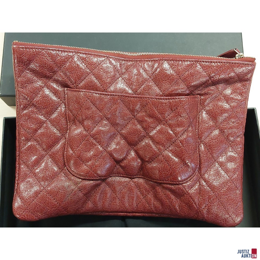 Chanel Schminktasche weinrot