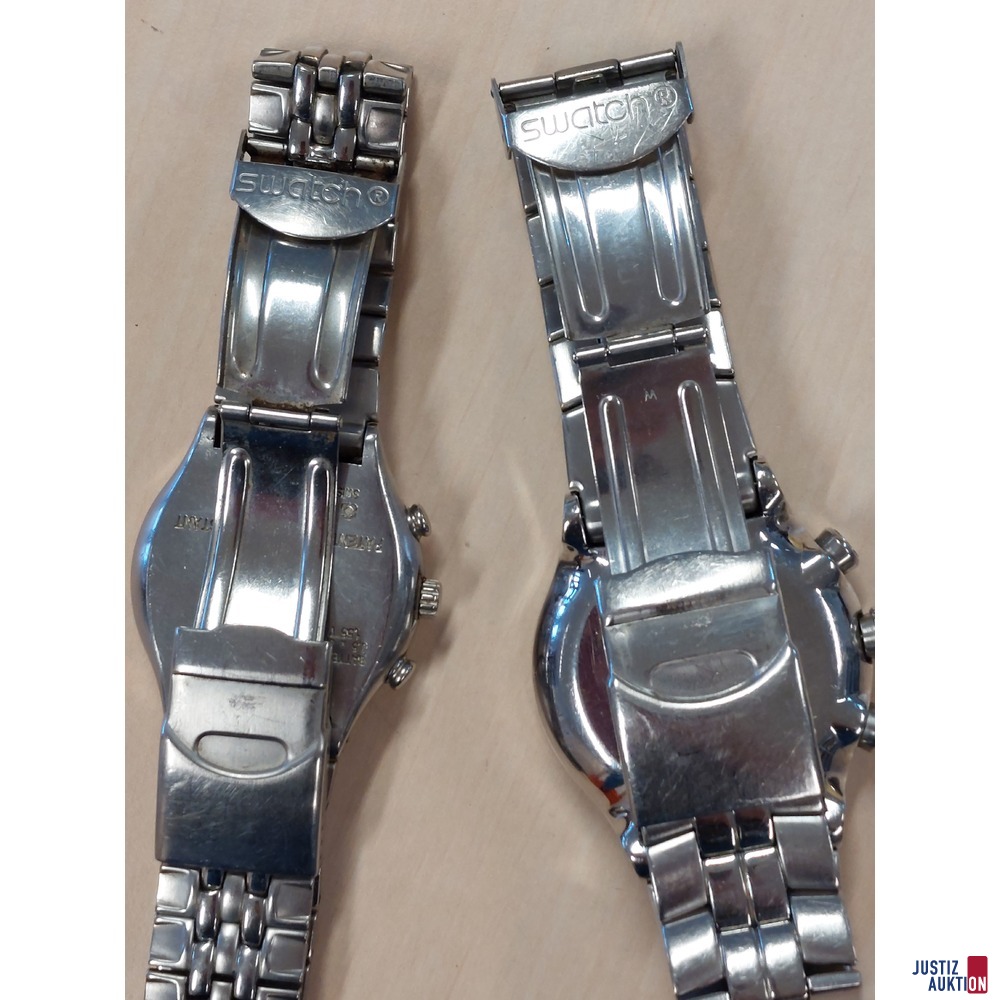 2 Herrenarmbanduhren der Marke Swatch