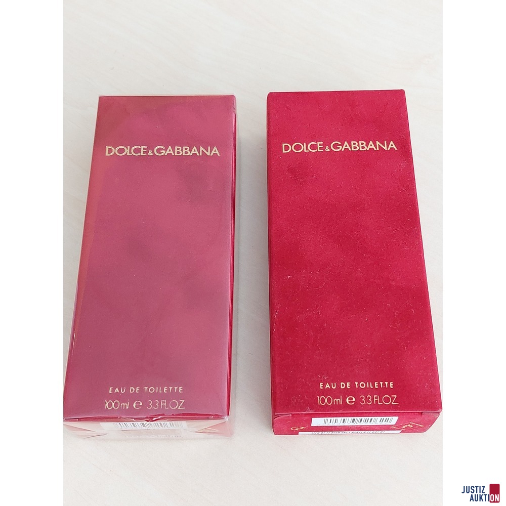 2 Stück Eau de Toilette der Marke Dolce &amp; Gabbana