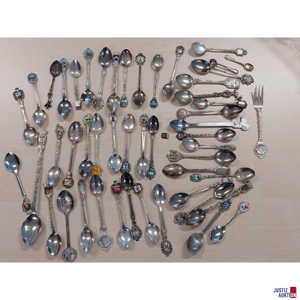 50 Stück Souvenir Wappenlöffel