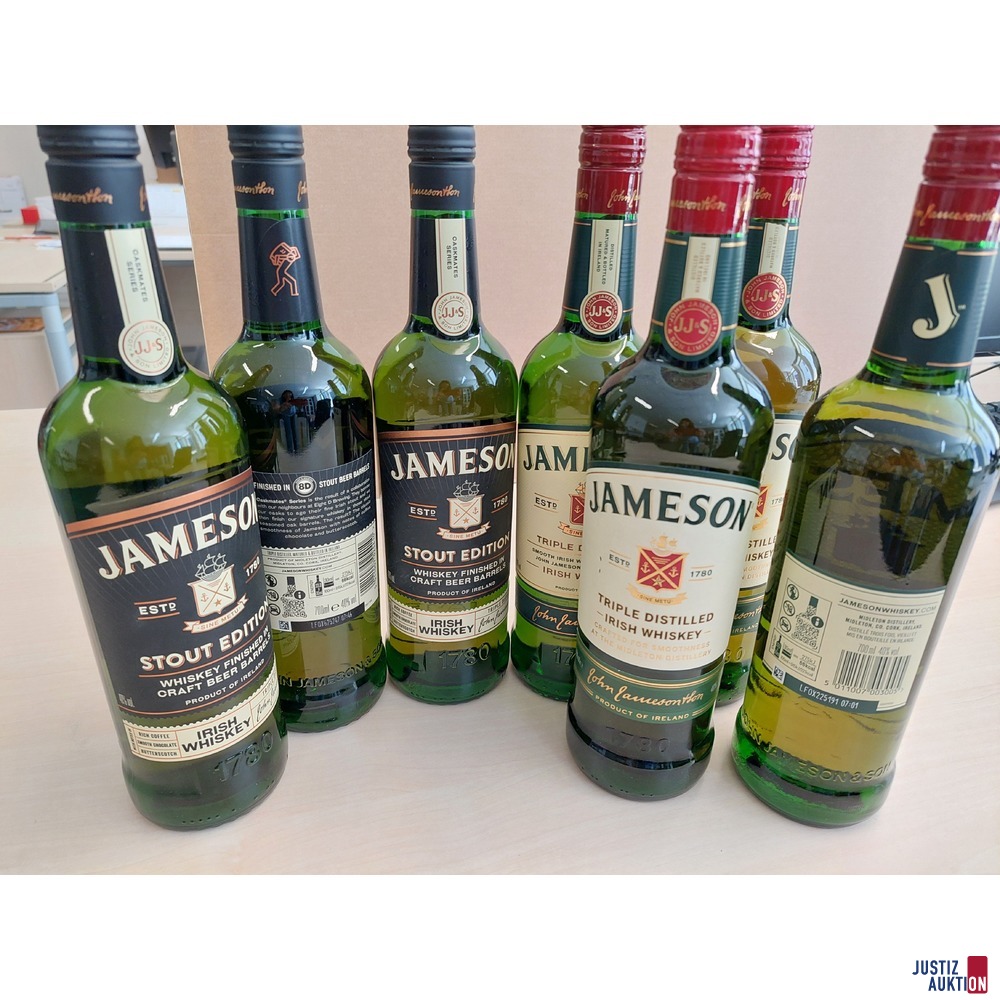 3 Flaschen Jameson Stout Edition Whiskey u&period;a&period;