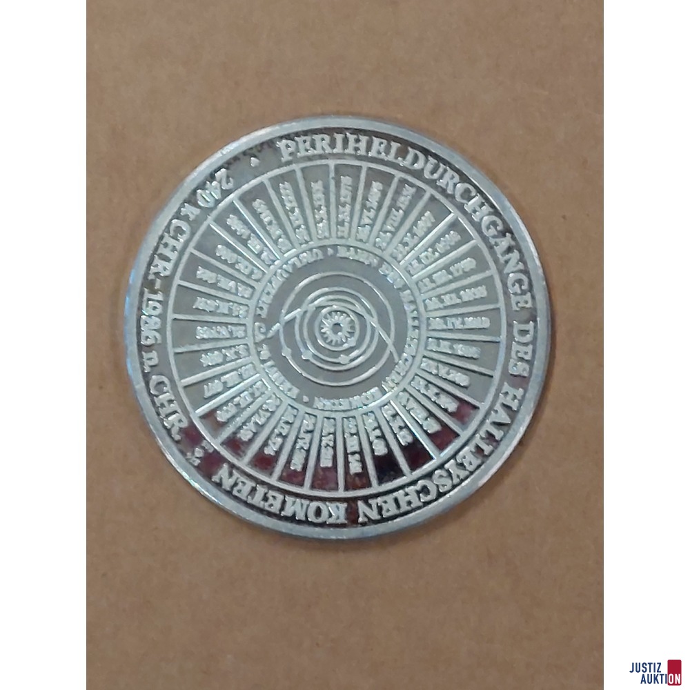 Silbermedaille 1986 - Wiederkehr des Halleyschen Kometen