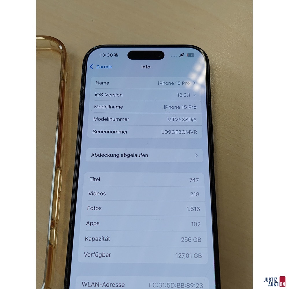 Handy Apple iPhone 15 Pro 256 GB