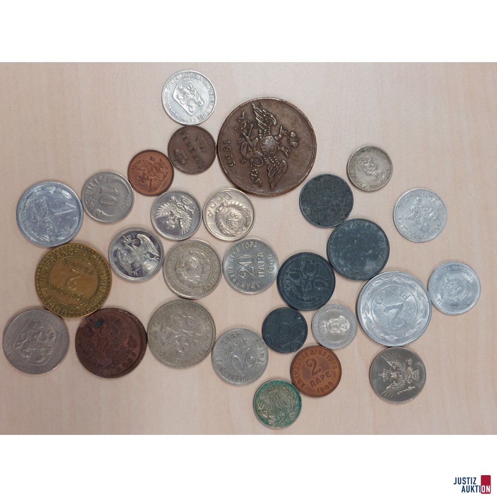 Konvolut bestehend aus 34 St&uuml;ck M&uuml;nzen