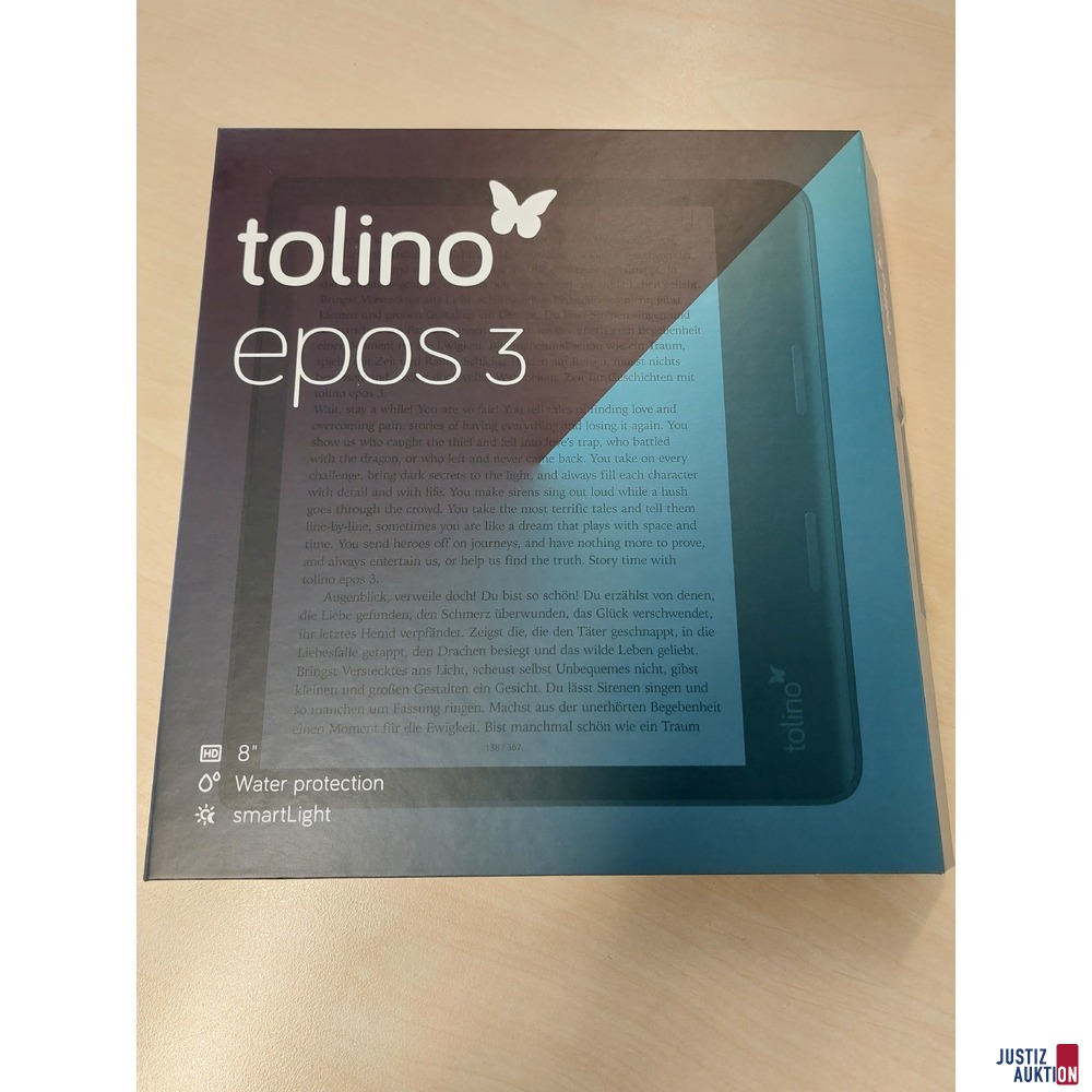 E-Book-Reader der Marke Tolino epos 3