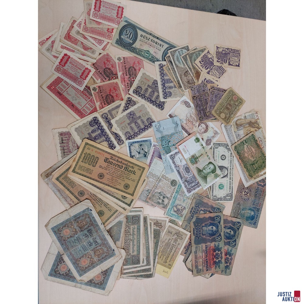 Gro&szlig;es Papiergeldkonvolut