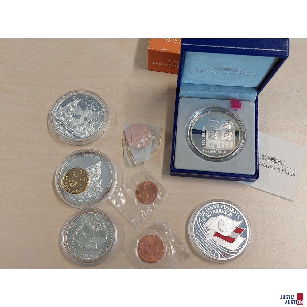 Konvolut bestehend aus M&uuml;nzen und Medaillen