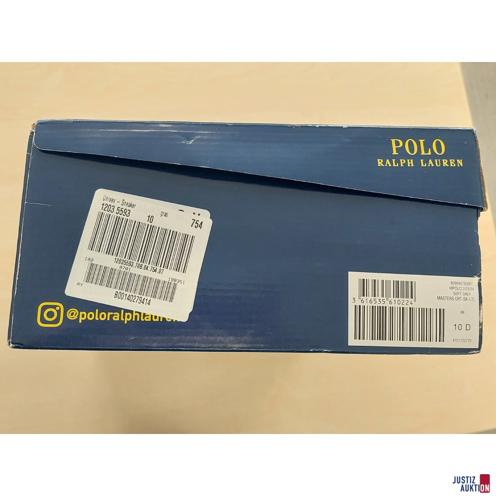 1 Paar Sneaker der Marke Ralph Lauren Unisex Gr&ouml;&szlig;e 10 in Originalverpackung - NEU