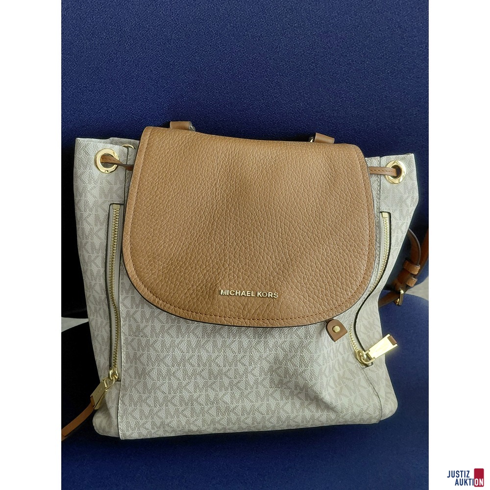 Michael Kors Rucksack beige&sol;wei&szlig;
