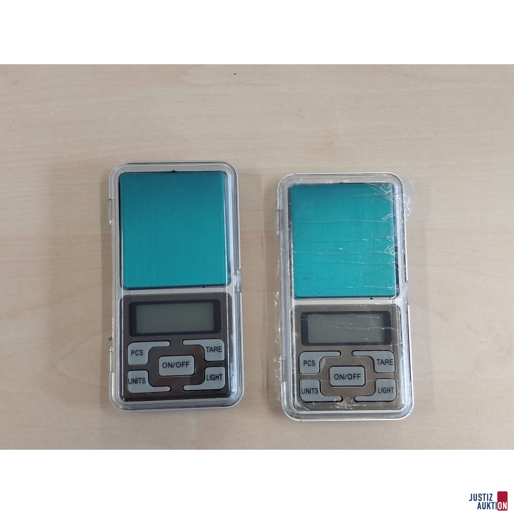 2 Mini-Digitalwaagen 0&comma;1g