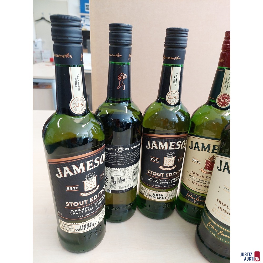 3 Flaschen Jameson Stout Edition Whiskey u&period;a&period;